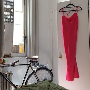 Never worn/tag attached Zara maxi pink slip dress